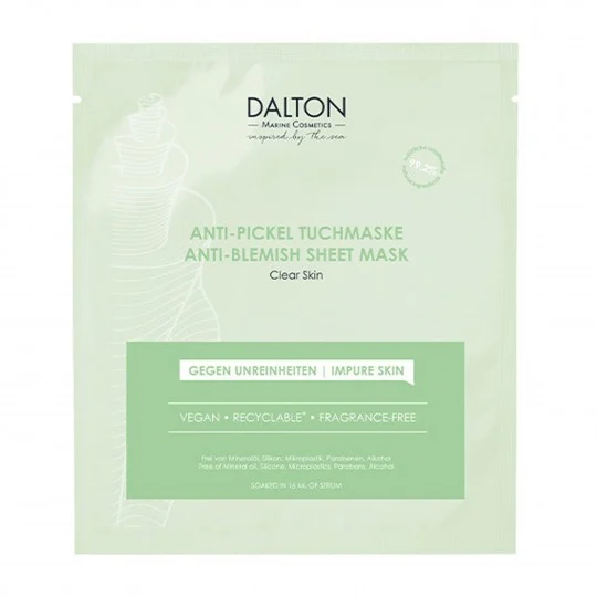 Dalton – FACE CARE – CLEAR SKIN – Anti-Blemish Sheet Mask